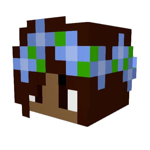 CuddlyPenguin101 Minecraft avatar head, 3D render