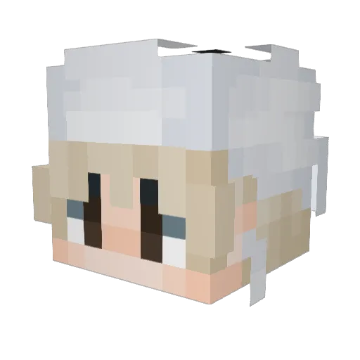Cudsy Minecraft avatar head, 3D render