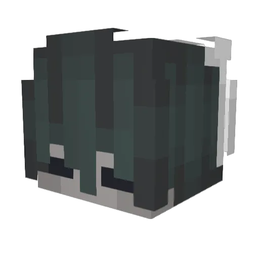 Cueiw Minecraft avatar head, 3D render