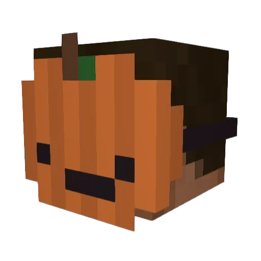 Cueon Minecraft avatar head, 3D render