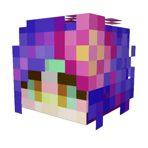 CuerBear Minecraft avatar head, 3D render