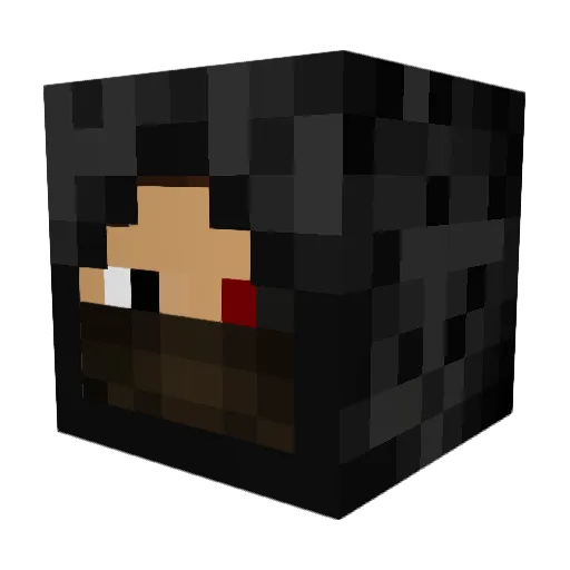 Cueste Minecraft avatar head, 3D render