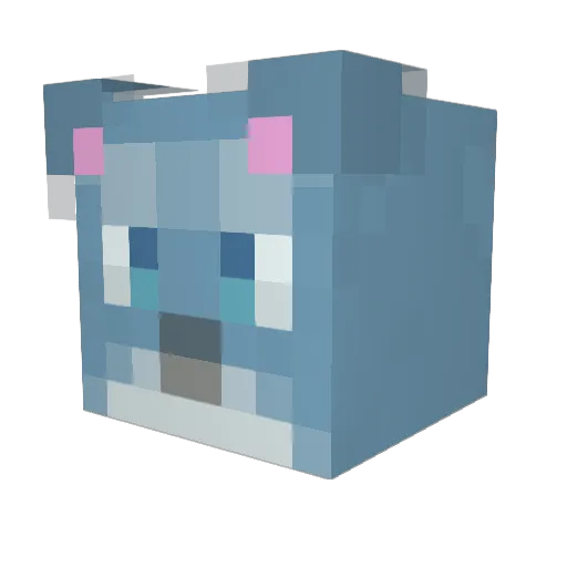 Cuevas113 Minecraft avatar head, 3D render
