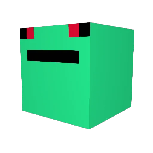 Cufita12 Minecraft avatar head, 3D render
