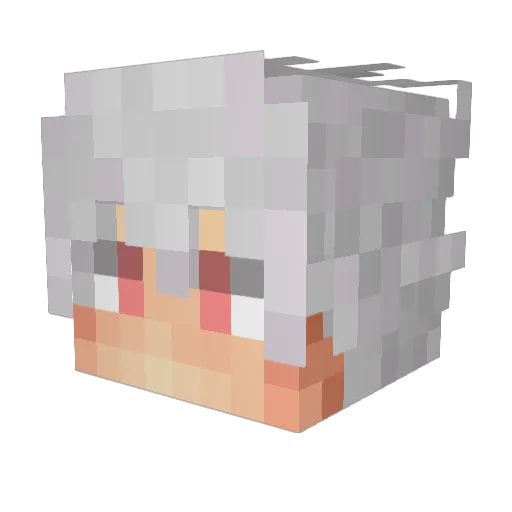 Cugoo Minecraft avatar head, 3D render