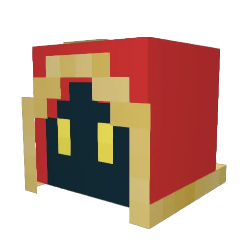 Cuhmie Minecraft avatar head, 3D render