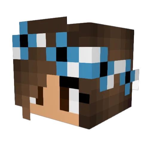 Cuhrisz Minecraft avatar head, 3D render