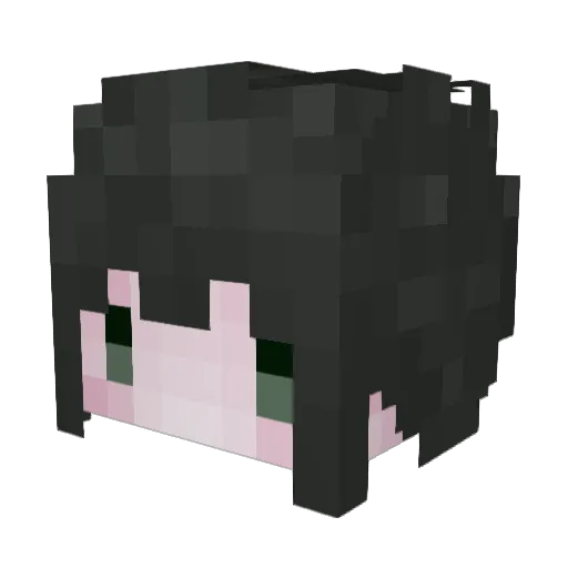 Cuilb Minecraft avatar head, 3D render