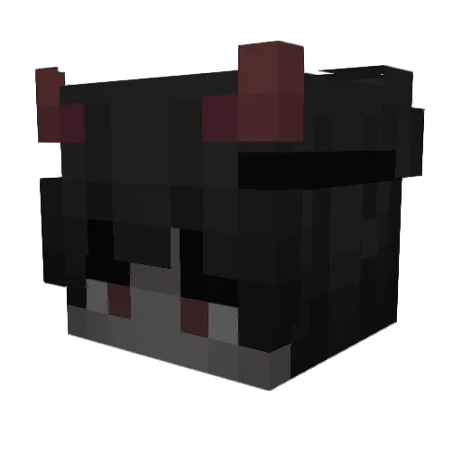 Cuiter Minecraft avatar head, 3D render