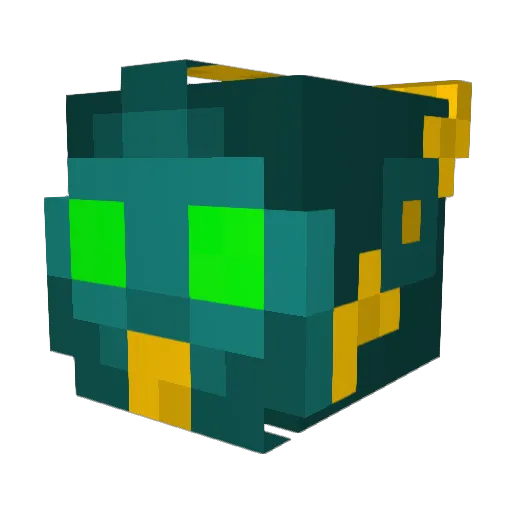 Cuiw Minecraft avatar head, 3D render