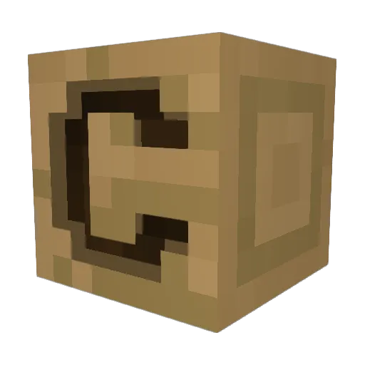Cujak Minecraft avatar head, 3D render