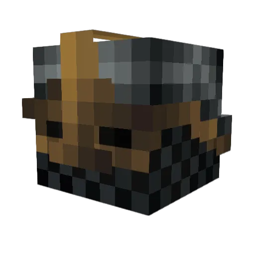 Cukier_________ Minecraft avatar head, 3D render