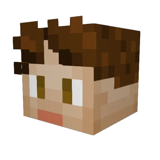 CulannH Minecraft avatar head, 3D render