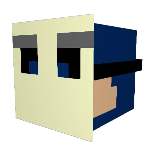 Culicem Minecraft avatar head, 3D render