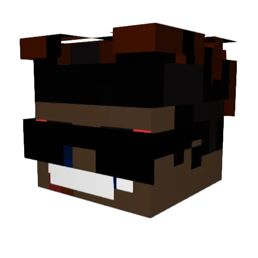 CullCa Minecraft avatar head, 3D render