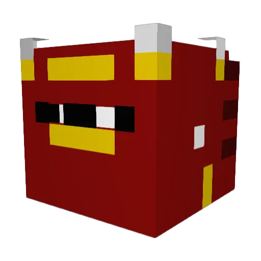 Cullanna Minecraft avatar head, 3D render