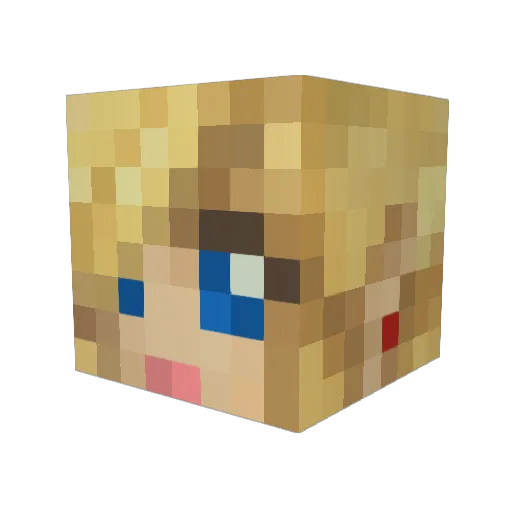 Cullen890 Minecraft avatar head, 3D render