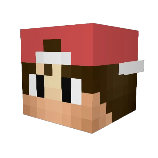 Cullenplayz Minecraft avatar head, 3D render