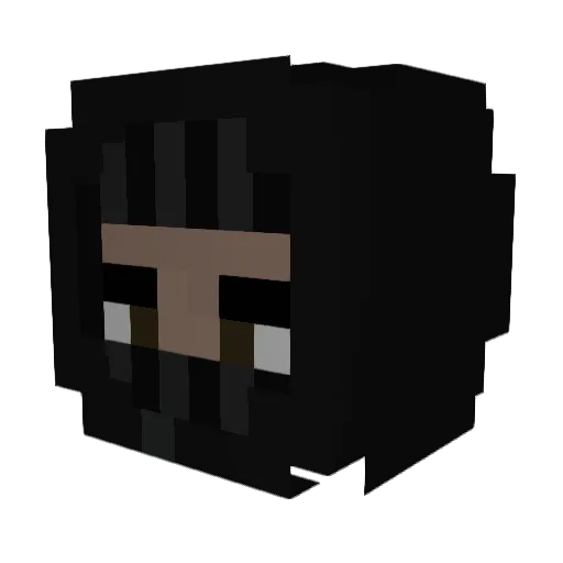 CulpritPack Minecraft avatar head, 3D render