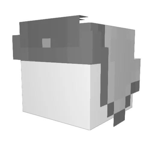 CultClassic26 Minecraft avatar head, 3D render