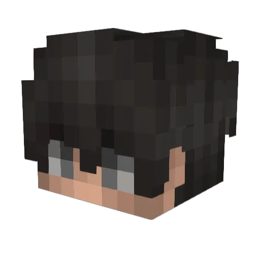 CultCraft Minecraft avatar head, 3D render