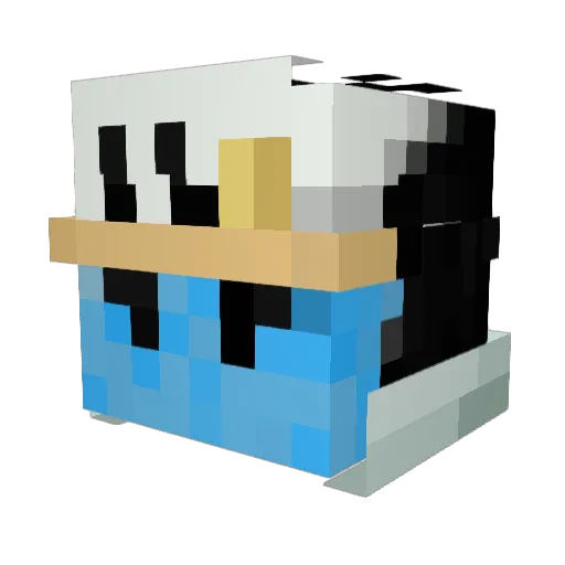 CultOLevi Minecraft avatar head, 3D render