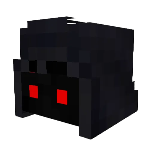 CultSS Minecraft avatar head, 3D render