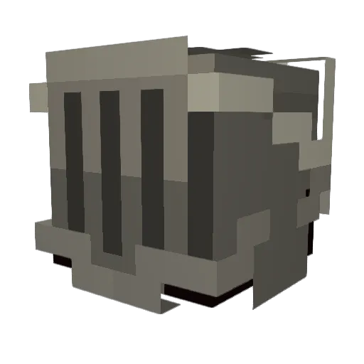CultSix Minecraft avatar head, 3D render