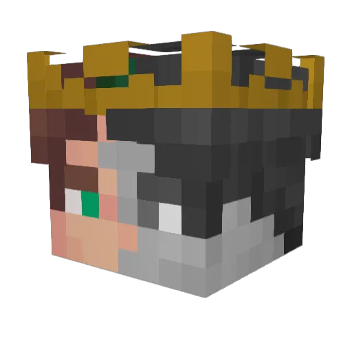 Cult_x Minecraft avatar head, 3D render