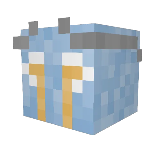 Cultivati0n Minecraft avatar head, 3D render