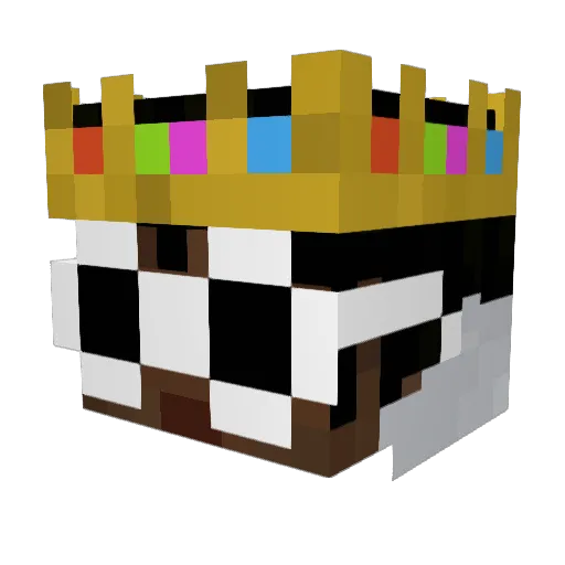 Cultre_King Minecraft avatar head, 3D render