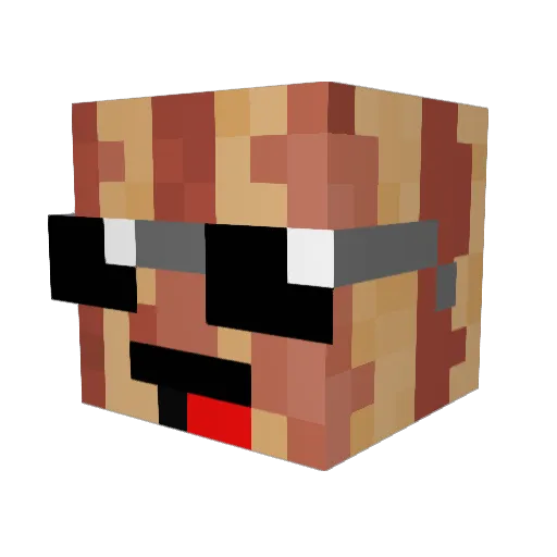 Cumbre56 Minecraft avatar head, 3D render