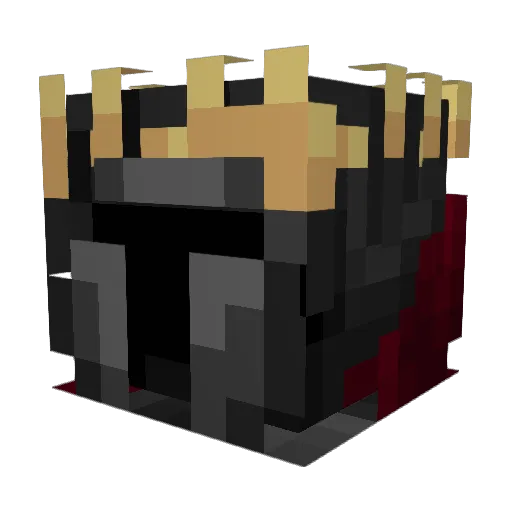 Cumet Minecraft avatar head, 3D render