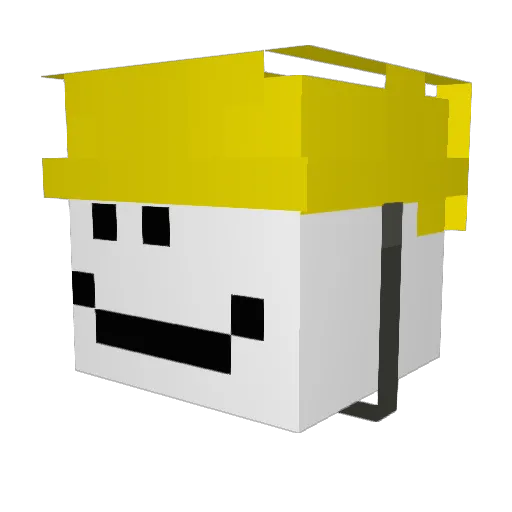 Cumil_0 Minecraft avatar head, 3D render