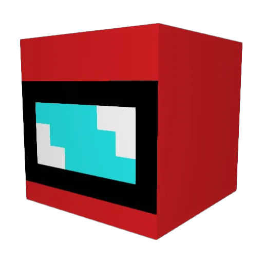 Cumintern Minecraft avatar head, 3D render