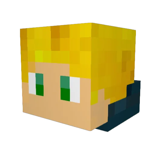 CumpadiEscouboue Minecraft avatar head, 3D render