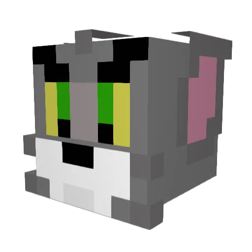 Cuncus Minecraft avatar head, 3D render
