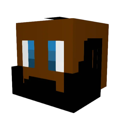 CundM Minecraft avatar head, 3D render