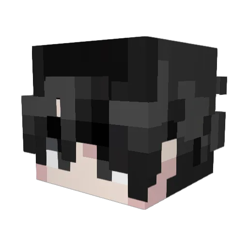 Cunf1q Minecraft avatar head, 3D render