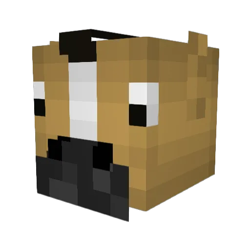 Cunyii Minecraft avatar head, 3D render