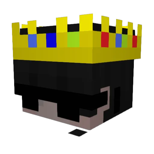 Cup7z Minecraft avatar head, 3D render