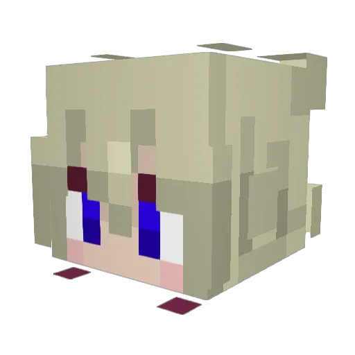 CupCake0770 Minecraft avatar head, 3D render