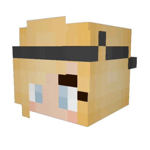 CupCake1880 Minecraft avatar head, 3D render