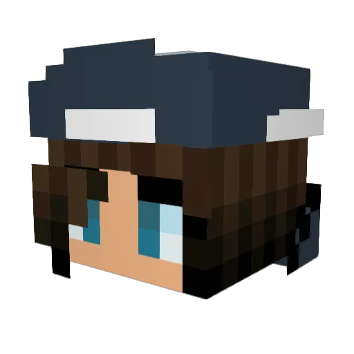 CupCakeKathi Minecraft avatar head, 3D render