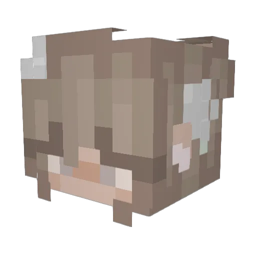 CupCakeuuuh_ Minecraft avatar head, 3D render