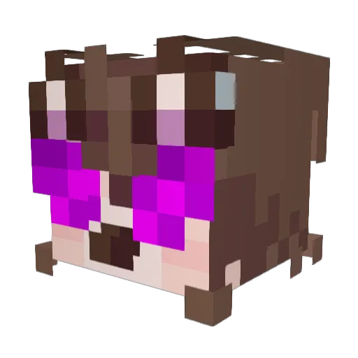 CupOMilm Minecraft avatar head, 3D render