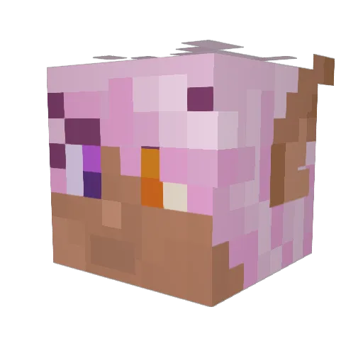 CupOfCyanide Minecraft avatar head, 3D render
