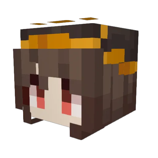 CupOfDespresso Minecraft avatar head, 3D render