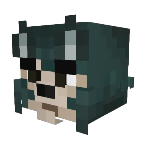 CupOfJay_063 Minecraft avatar head, 3D render