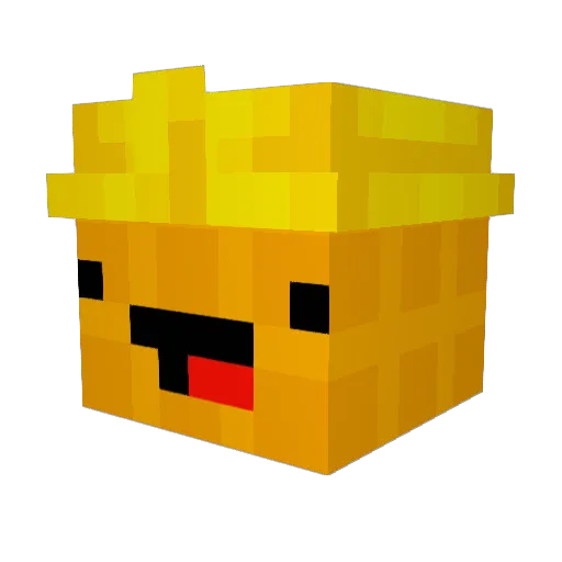 CupStackingKid Minecraft avatar head, 3D render